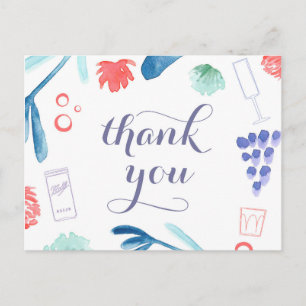 Postal 4º de julho obrigado você cartão postal, estrelas 