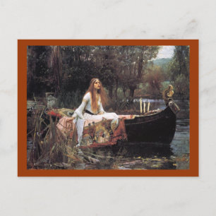 Postal A senhora do cartão do Shallot