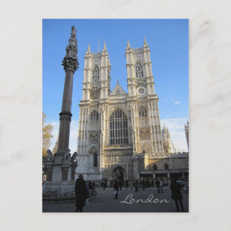 Postal Abadia de Westminster, cartão de Londres