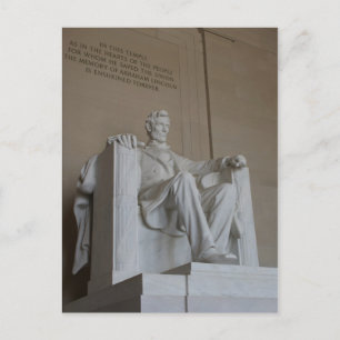 Postal Abraham Lincoln Memorial Washington DC cartão pos