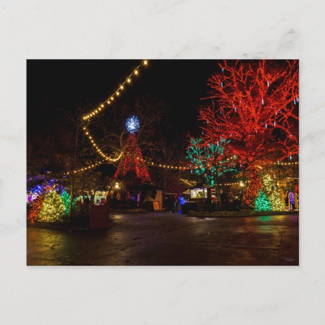 Postal Acenda-O Para O Cartão De Posto De Natal (Frente)