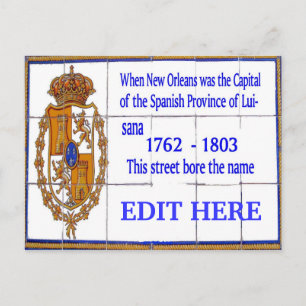 Postal Adicionar Nome, Novo Cartão Mural de Azulejo Espan