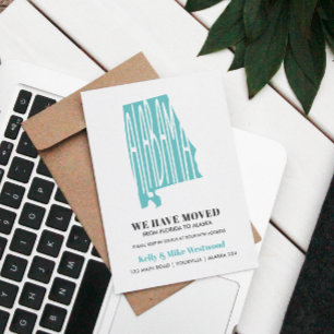 Postal ALABAMA Mudamos Novo endereço Nova Casa   Cartão p