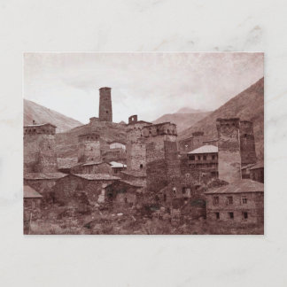 Postal Aldeia de Ushguli em Svaneti, Geórgia - cartão pos