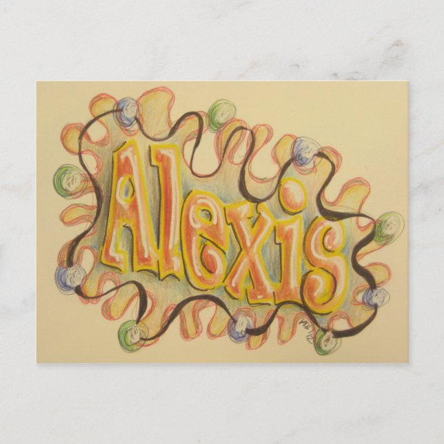 Postal Alexis - cartão de nome (Frente)