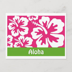 Postal Aloha cartão