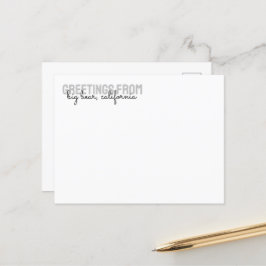 Postal Aluguer De Cabina De Pinheiro De Montanha - Cartão