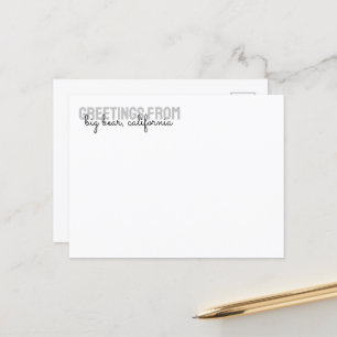 Postal Aluguer De Cabina De Pinheiro De Montanha - Cartão