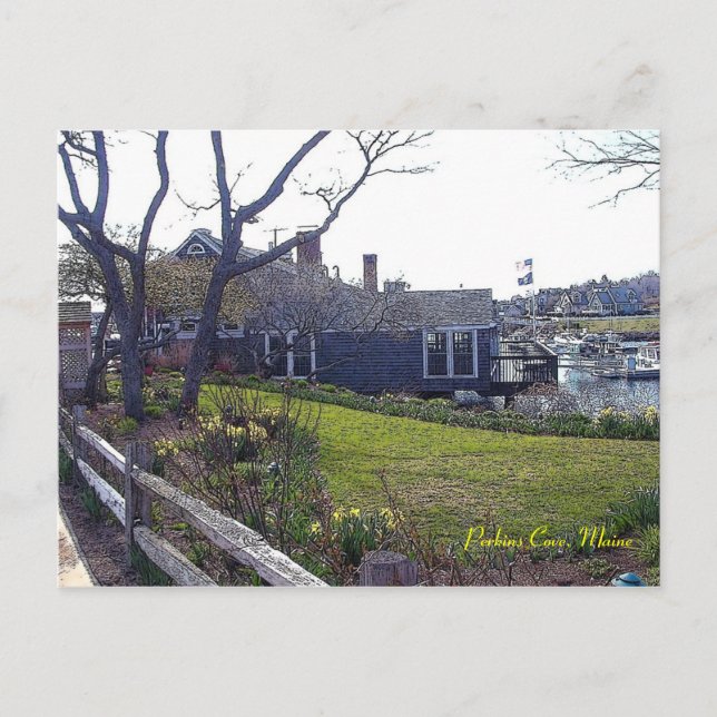 Postal Angra de Perkins, Ogunquit, Maine - cartão (Frente)