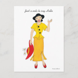 Postal Apenas uma nota para dizer Olá Cartão