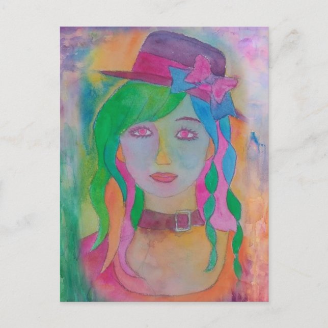 Postal Aquela garota - Cartão poste (Frente)