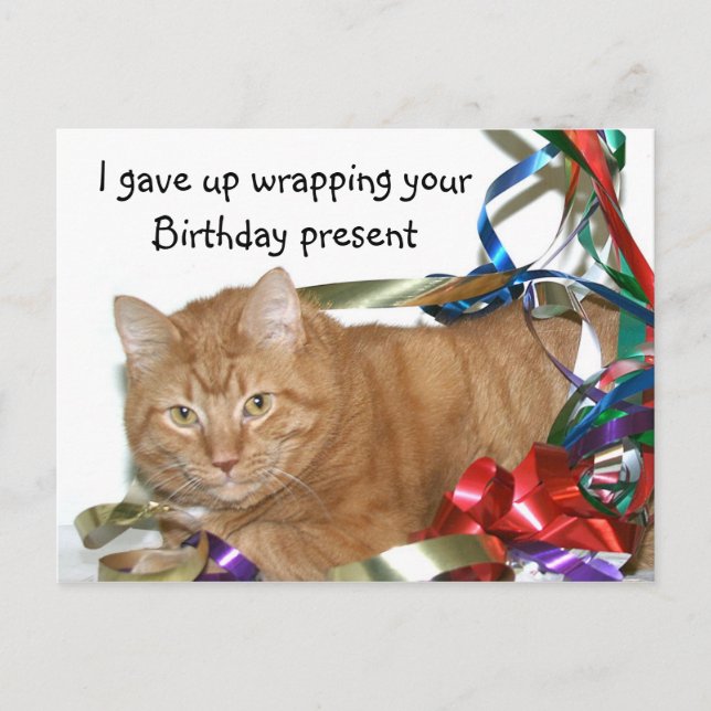 Postal Aqui está o seu cartão (Frente)