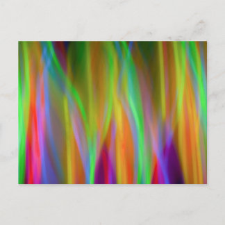 Postal Arco-íris Neon - Brilhante e Alegre - Cartão Posta