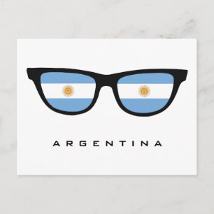 Postal Argentina Shades de texto personalizado e cartão p