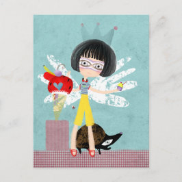 Postal Armadillo anjo sorvete de aniversário 아르마딜로 cartão