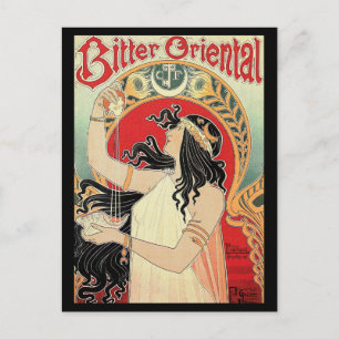 Postal Art Nouveau Cartão postal:  "Bitter Oriental"
