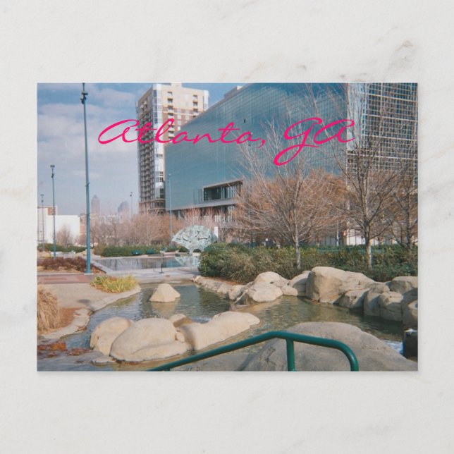 Postal Atlanta, cartão de GA (Frente)