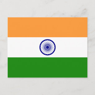 Postal Bandeira do cartão de India