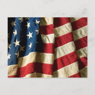Postal Bandeira dos Estados Unidos da América - Cartão