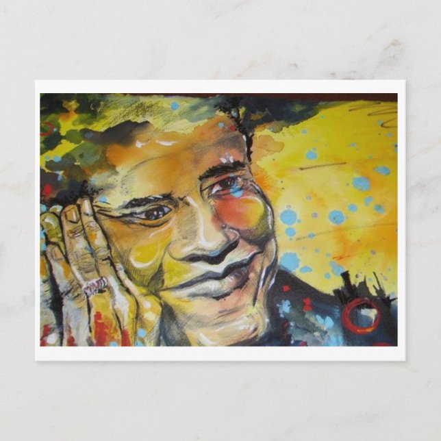 Postal Barack Obama - Cartão de Posto (Frente)