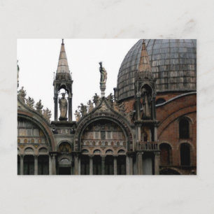 Postal Basílica Catedral Patriarcal de São Marcos Cartão 