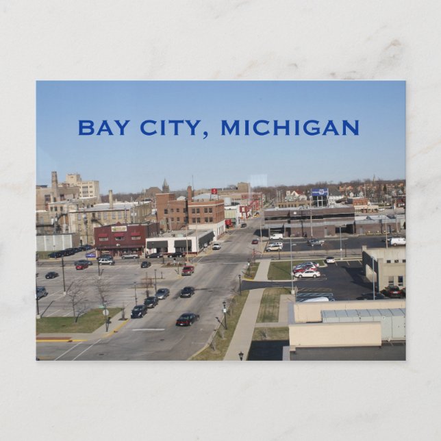 POSTAL BAY CITY, CARTÃO DE POSTO MICHIGAN (Frente)