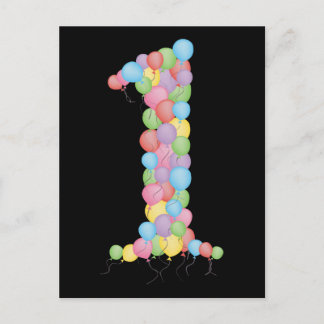 Postal Bebê primeiro aniversario Obrigado Cartão com foto