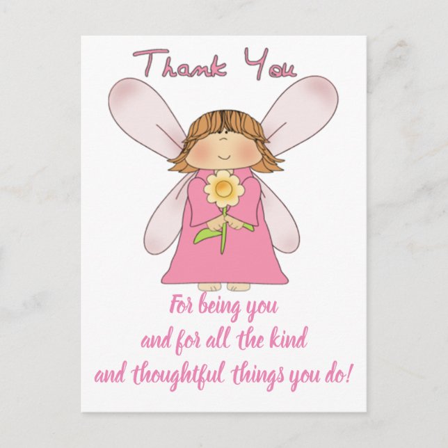 Postal BELAS EXPRESSÕES - Cartão de agradecimento (Frente)