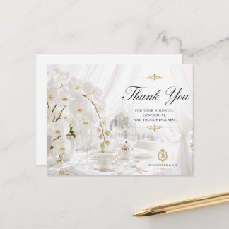 Postal Blackmere & Co. Cartão de Agradecimento Orquídea B