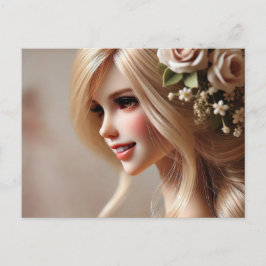 Postal "Bonecas Encantadas: Guardiãs de Sonhos e Cartão P