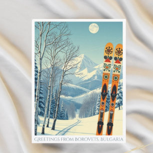 Postal Borovets, férias de esqui na Bulgária cartão posta