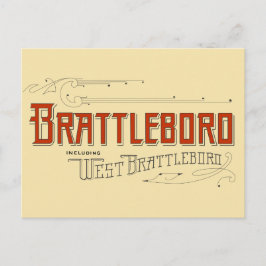 Postal Brattleboro, incluindo o cartão ocidental de
