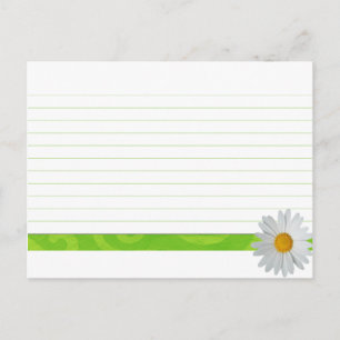 Postal Bright Daisy do Cartão de Receita de Casamento