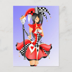 Postal Bufão Excêntrico & Rei das Marionetes Cartão Posta