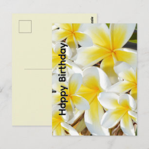 Postal Buquê de Frangipani, Cartão de Aniversário