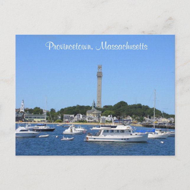 Postal Cabo Cod Provincetown - Cartão de Posto Massachuse (Frente)