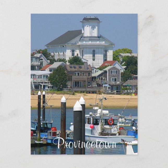 Postal Cabo Cod Provincetown - Cartão de Posto Massachuse (Frente)