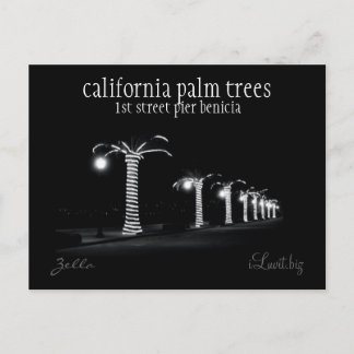 Postal CALIFORNIA PALM TREES, por iLuvit.biz - Cartão de