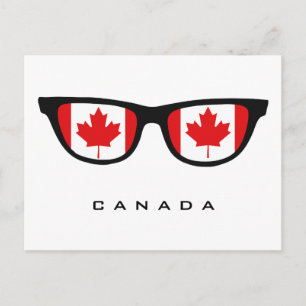 Postal Canadá Shades de texto personalizado e cartão post