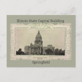 Postal Capital de estado de Illinois que constrói Cartão