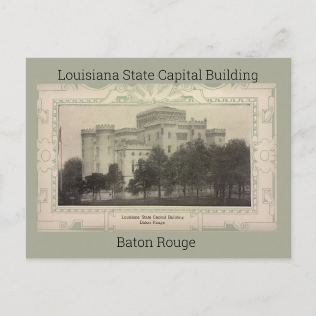 Postal Capital de estado de Louisiana que constrói Cartão (Frente)