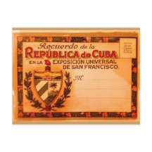 Cartão 1915 de Cuba do vintage