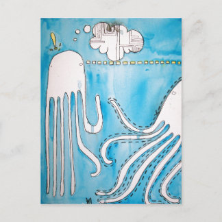 Postal Cartão 1 da conversa do calamar