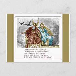 POSTAL CARTÃO ANIVERSÁRIO DAVID E MARLA MANGAN 48º