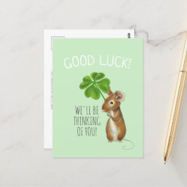 Postal Cartão Boa Sorte, Rato Doce e Quatro Vestuário De 