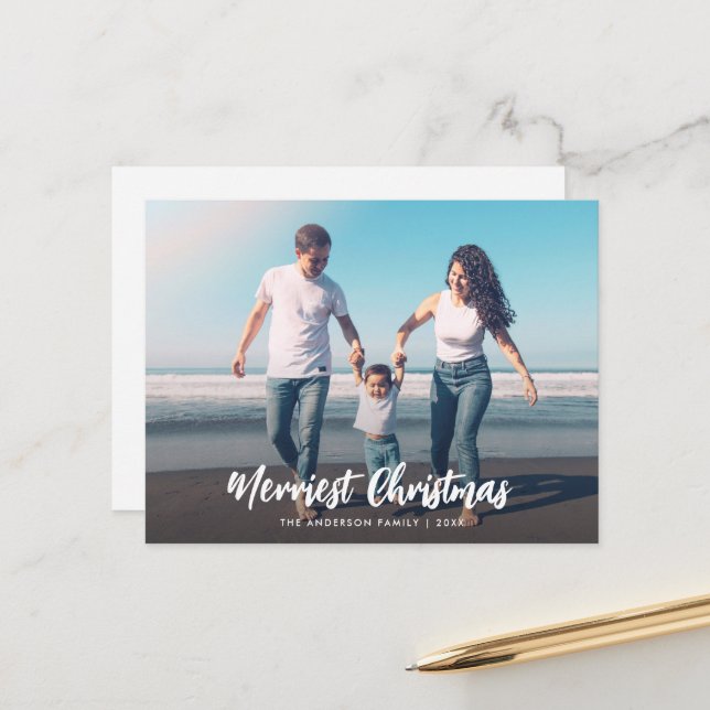 Postal cartão com fotos de sobreposição de script de esco (Frente/Verso In Situ)