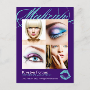 Postal Cartão Comp Artista Makeup
