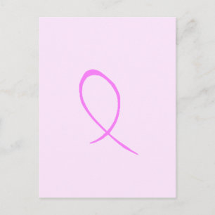 Postal Cartão customizável da consciência do cancro da