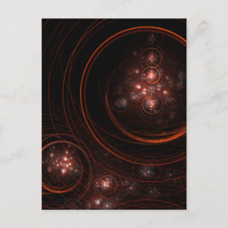 Postal Cartão da arte abstracta da luz das estrelas