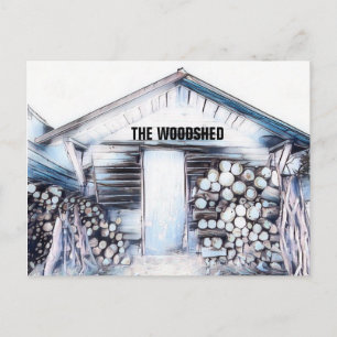 Postal Cartão da ARTE do WOODSHED